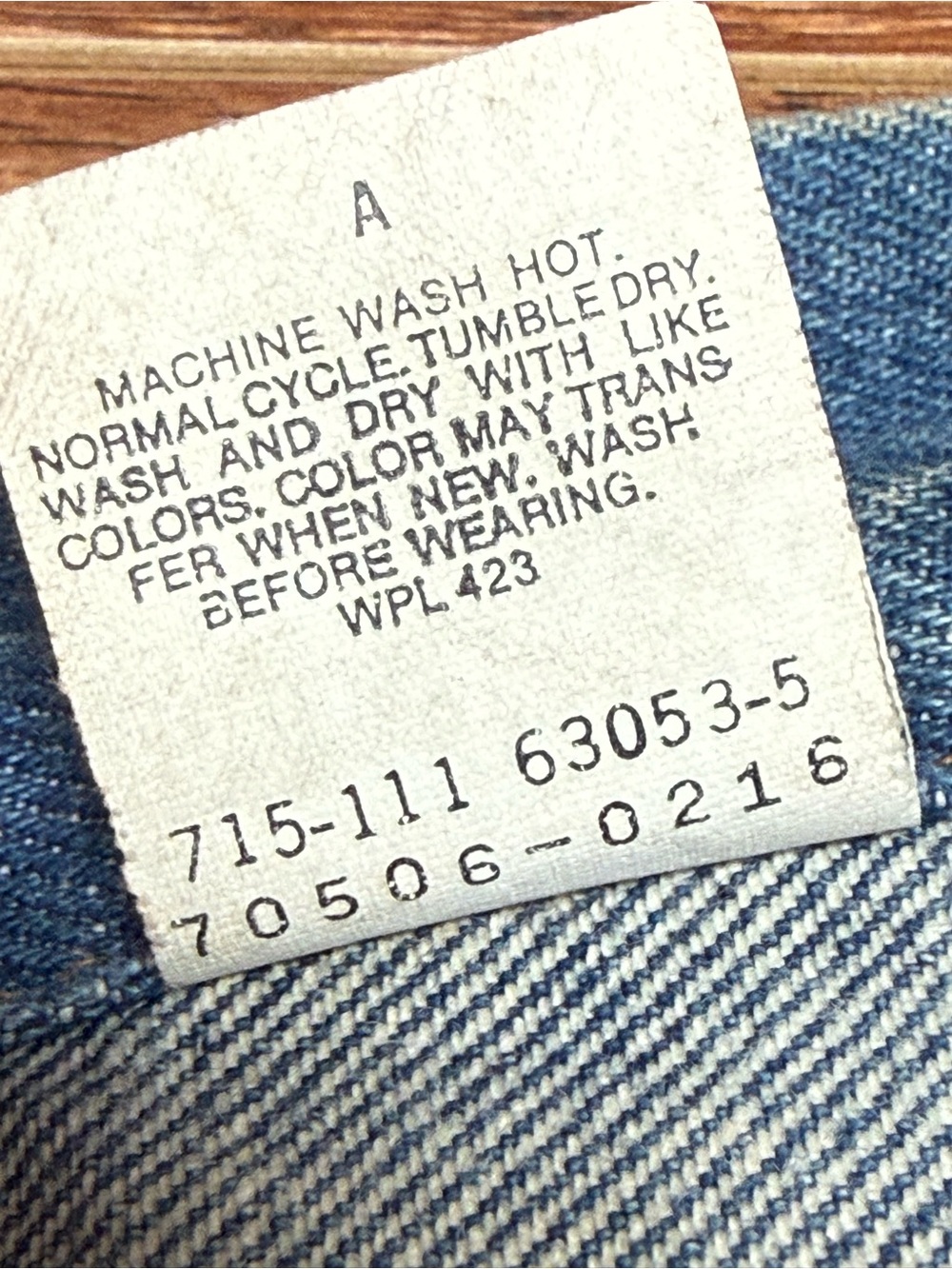 Levi’s 70506 Denim Trucker Jacket USA Made Medium Wash Size 44( vintage ) - Picture 10 of 11